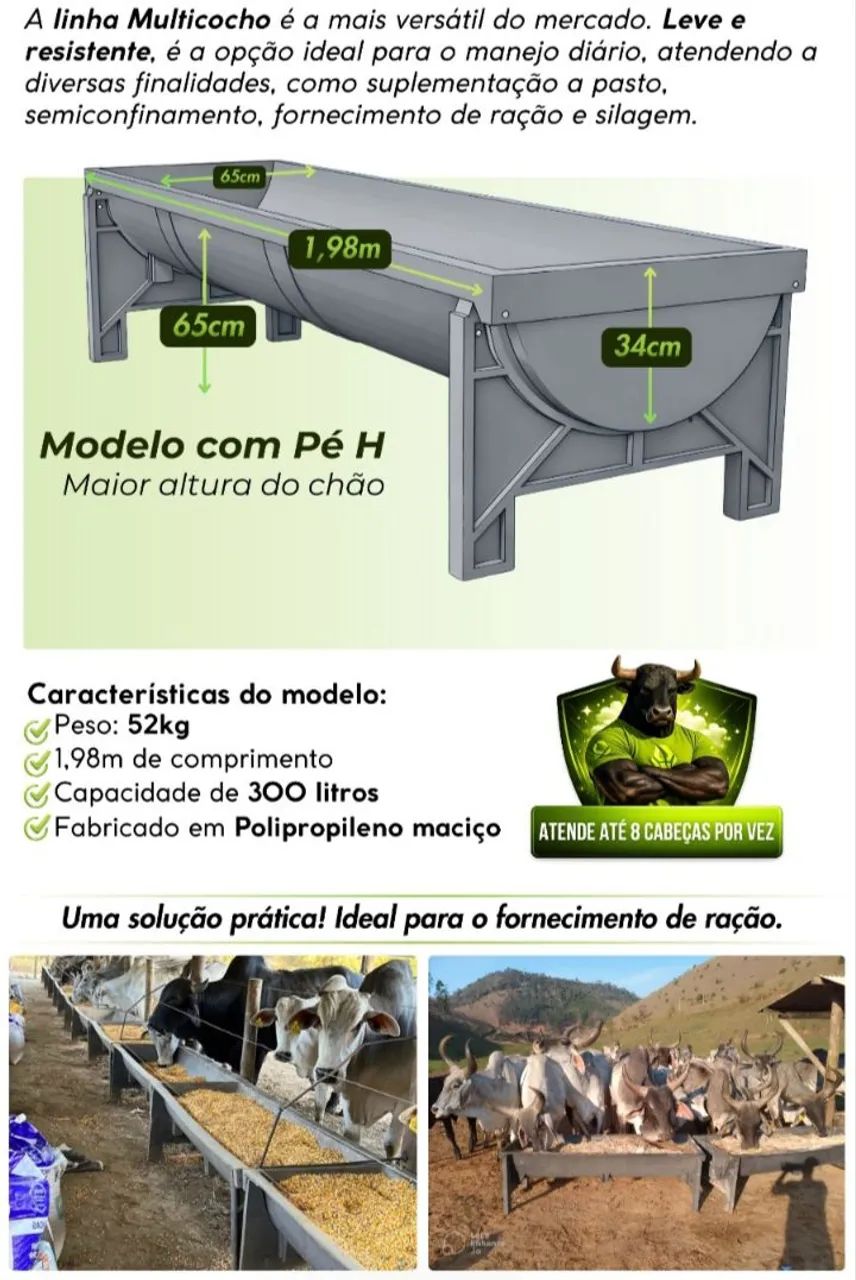Cochos para ração/ sal ou proteinado - Foto 2