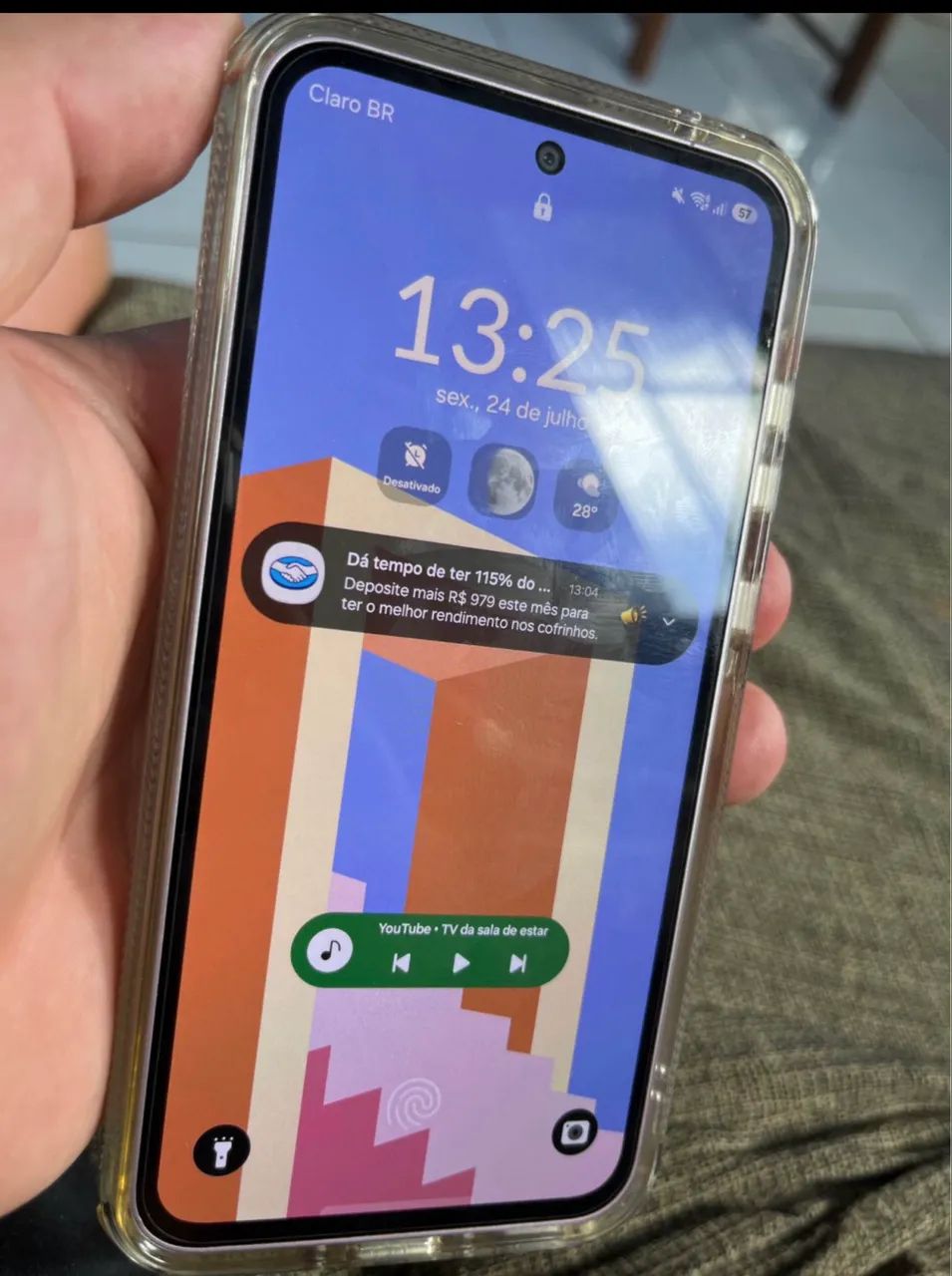 ESSE PREÇO PRA VENDER HOJE- Samsung A35 256gb - vendo ou troco por bike aro 29 - Foto 2