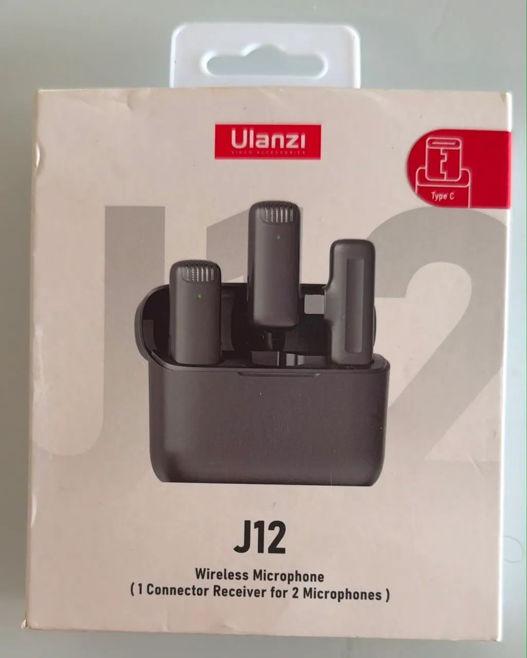 Microfone Lapela Wireless Ulanzi J12 - ANDROID