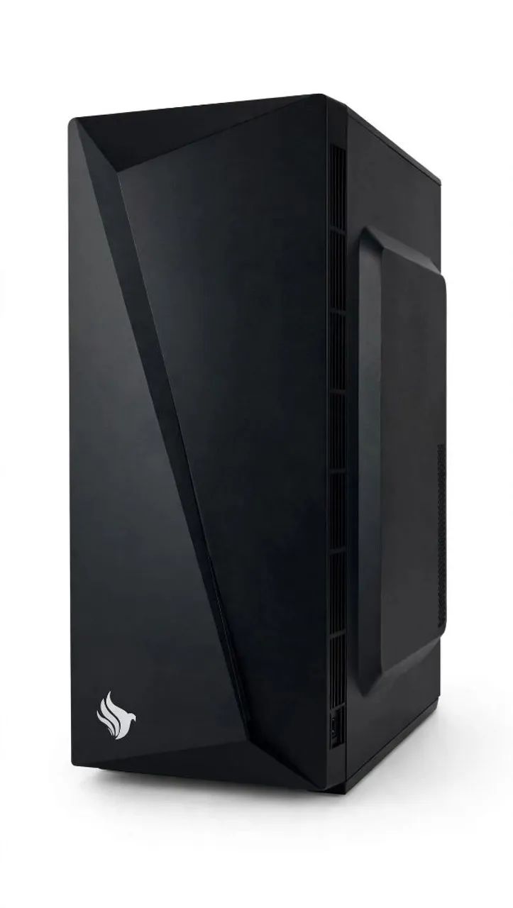 Gabinete pichau Mid tower preto vidro temperado 