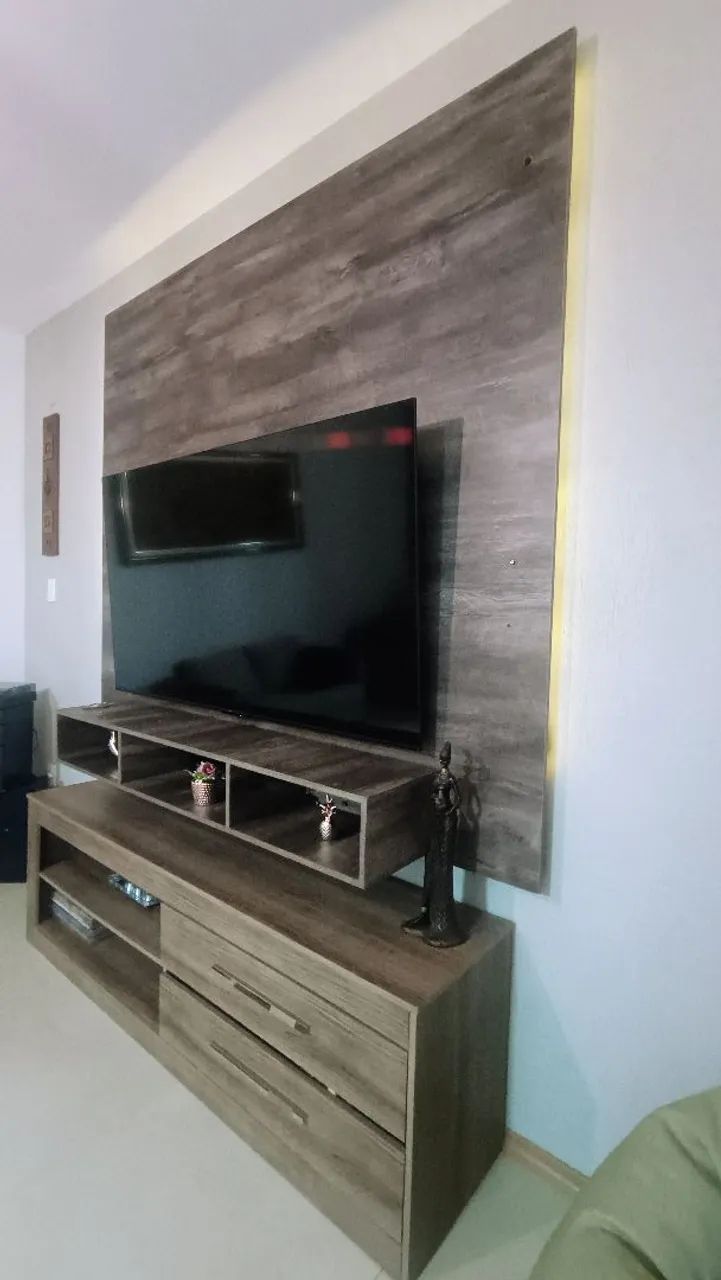 Painel Home 100%MDF com led + balcao  - Foto 2