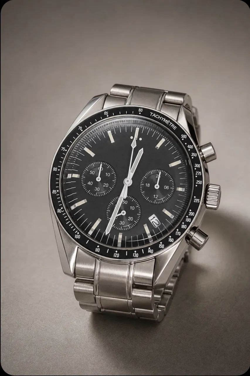 Relógio  Meca Quartzo VK63 (Speedmaster Moonwatch) - Foto 2