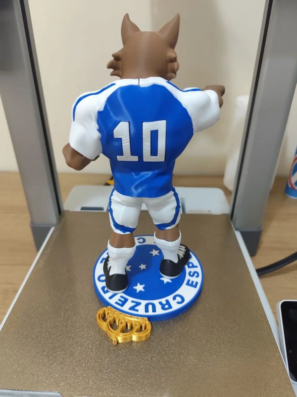 Mascote do Cruzeiro impresso em 3D