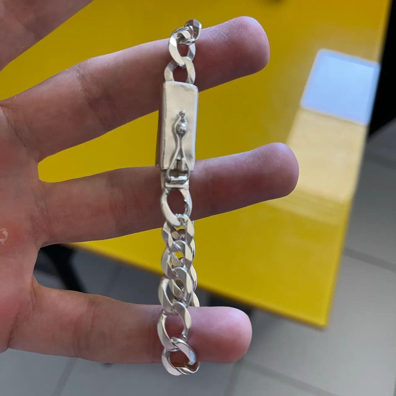 Pulseira Masculina Prata 950 17g | 23cm | 9mm - Foto 3