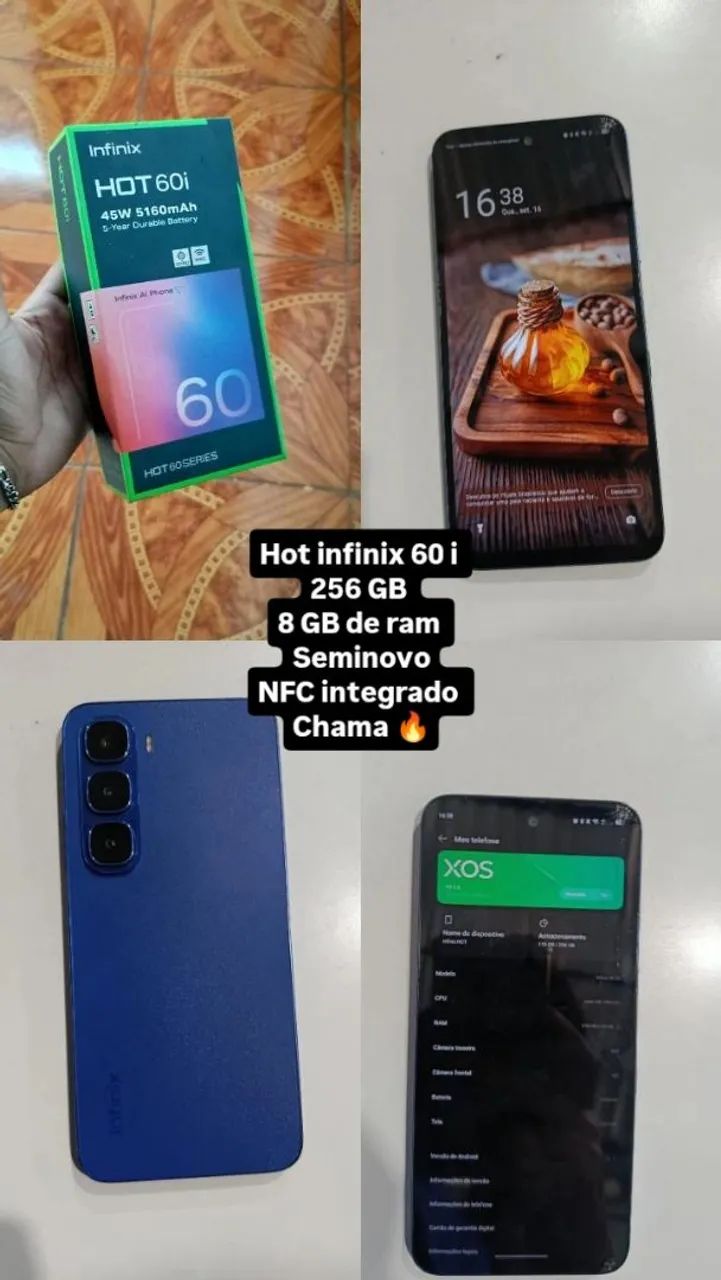 Vendo celular seminovo 256gb