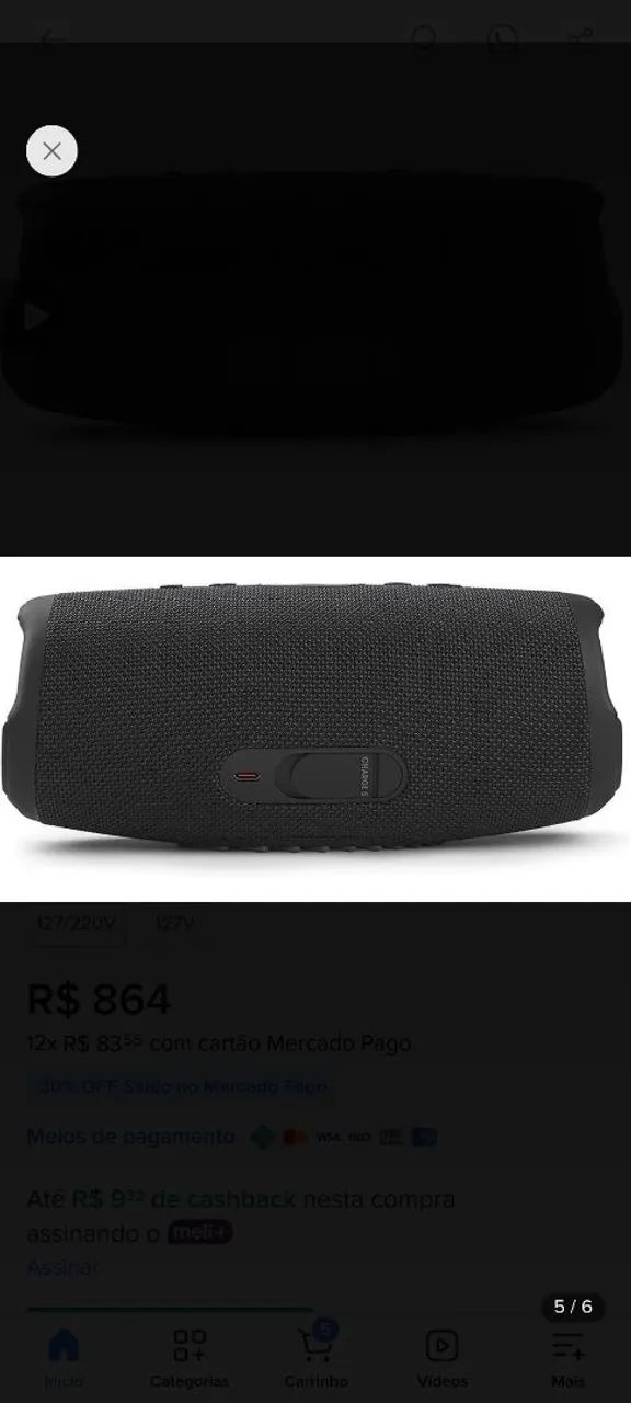 Som JBL charge 5  - Foto 4
