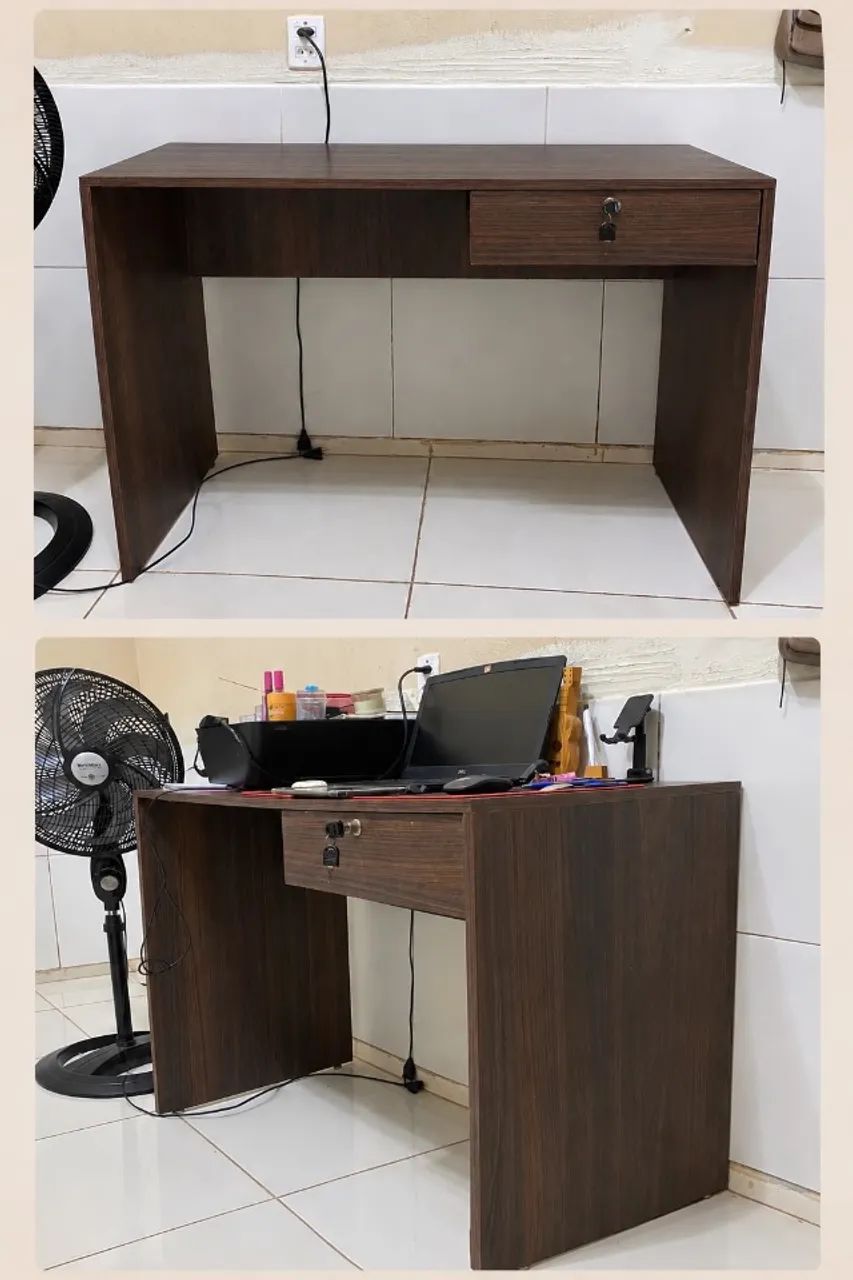Escrivaninha marrom - ótimo preço  - Foto 2