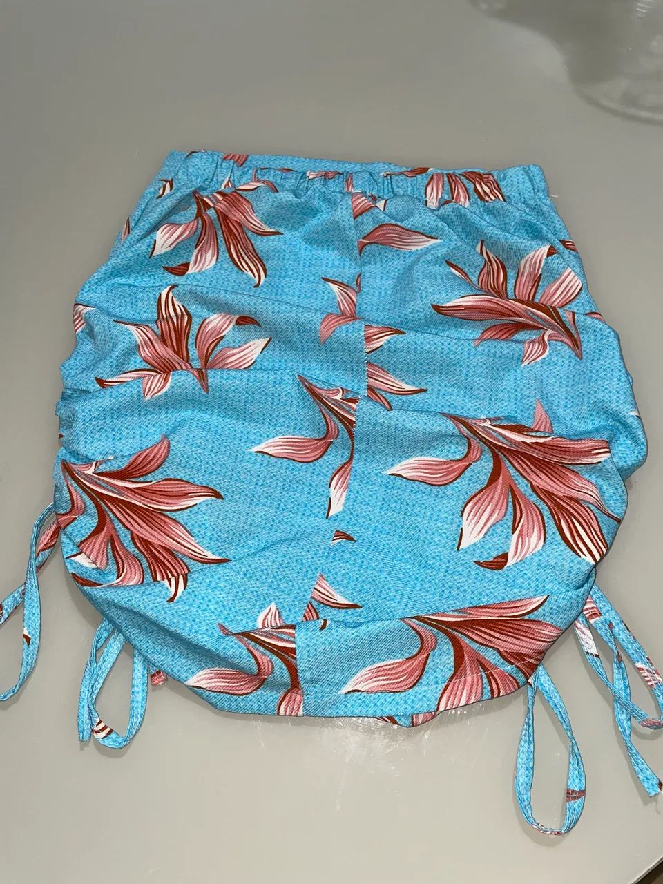 Saia azul floral  - Foto 2