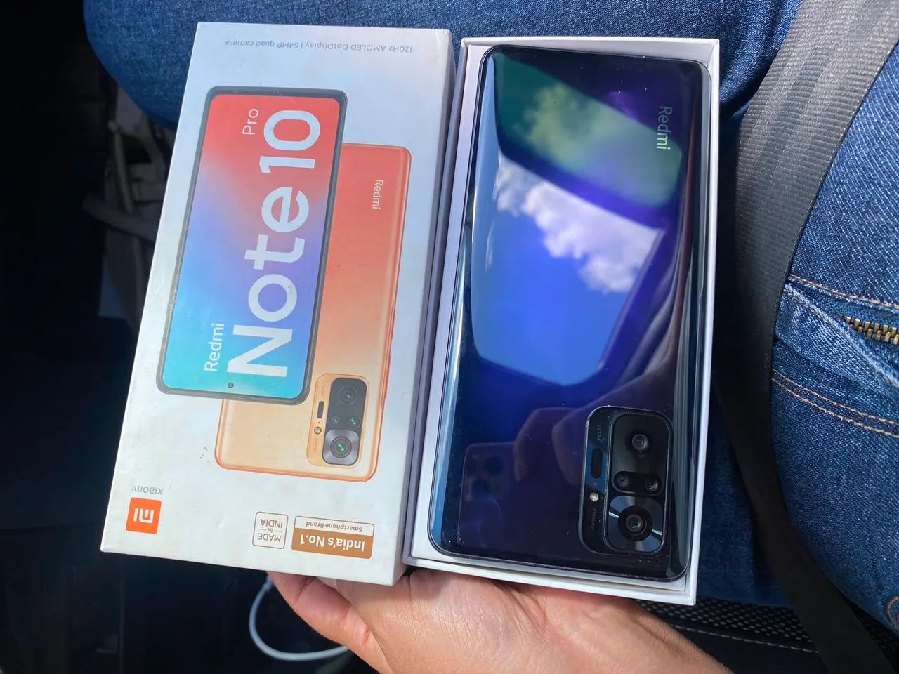 Redmi Note 10 pro 128gb 8gb ram com caixa único dono - Foto 2