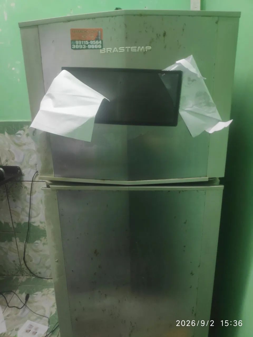 Geladeira Brastemp funcionando 