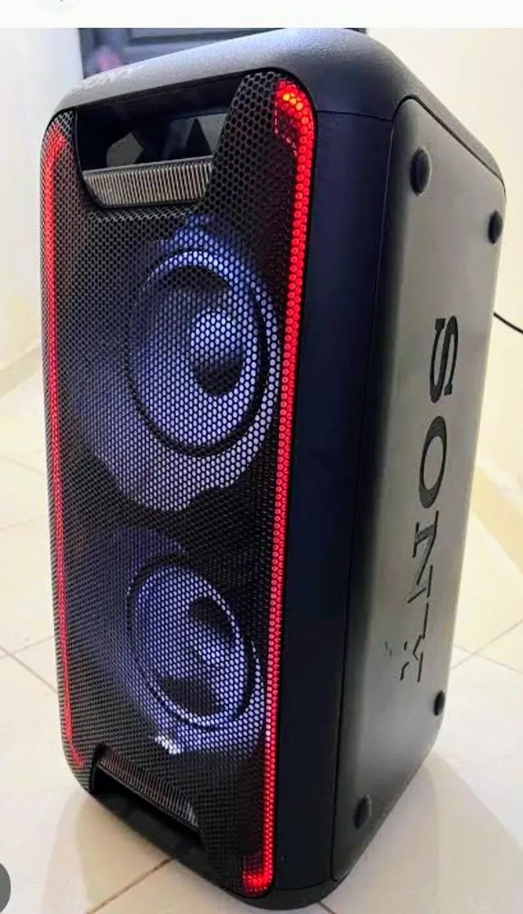 Caixa de som Sony Bluetooth Leds excelente estado 200w - Foto 2