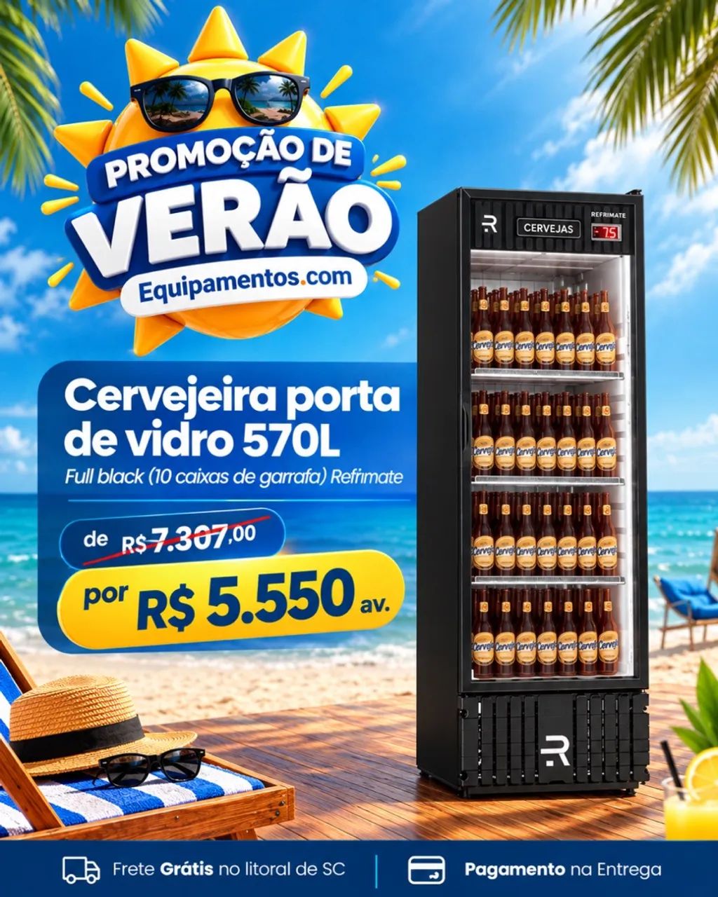 Cervejeira 570L refrimate 