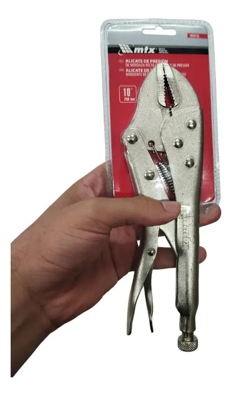 Alicate Pressão 10 Bico Reto - Ferramenta Profissional para Crimpagem e Reparos