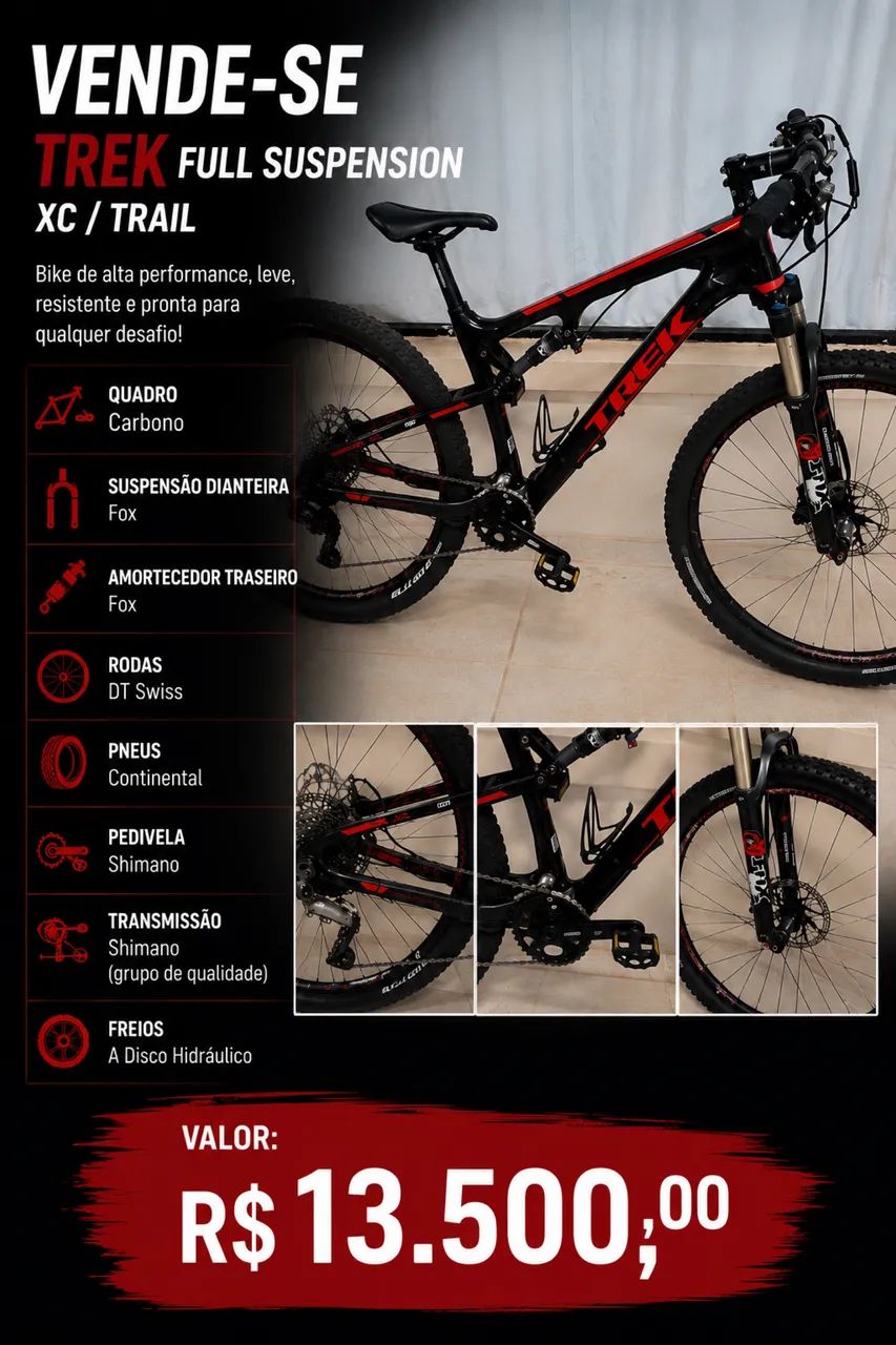 VENDE-SE - TREK FULL SUSPENSION