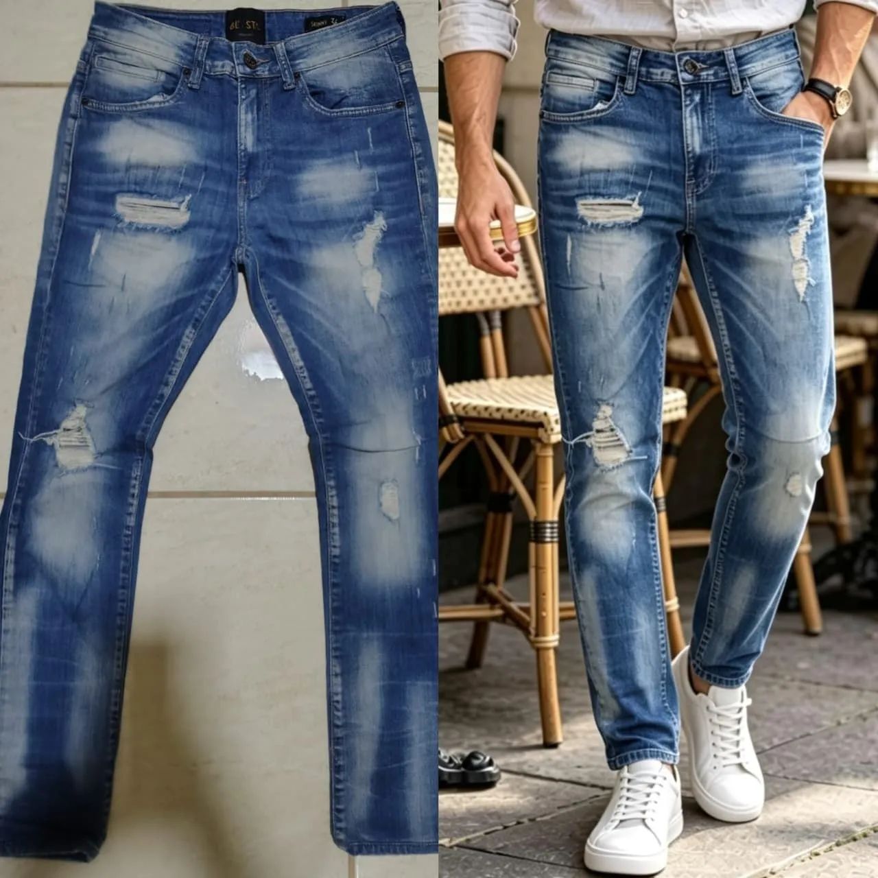 Calças masculinas (3 peças / preta da Zara) ORIGINAIS  - Foto 4