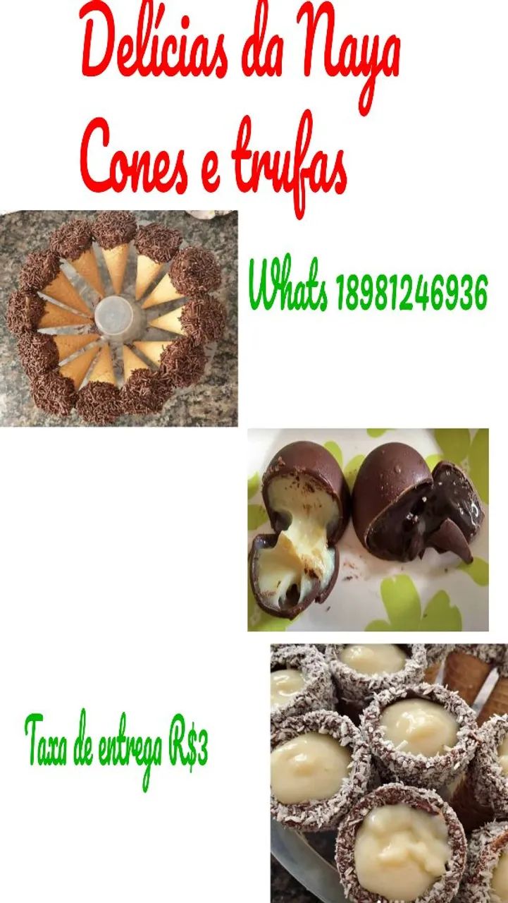 Cones e trufas 