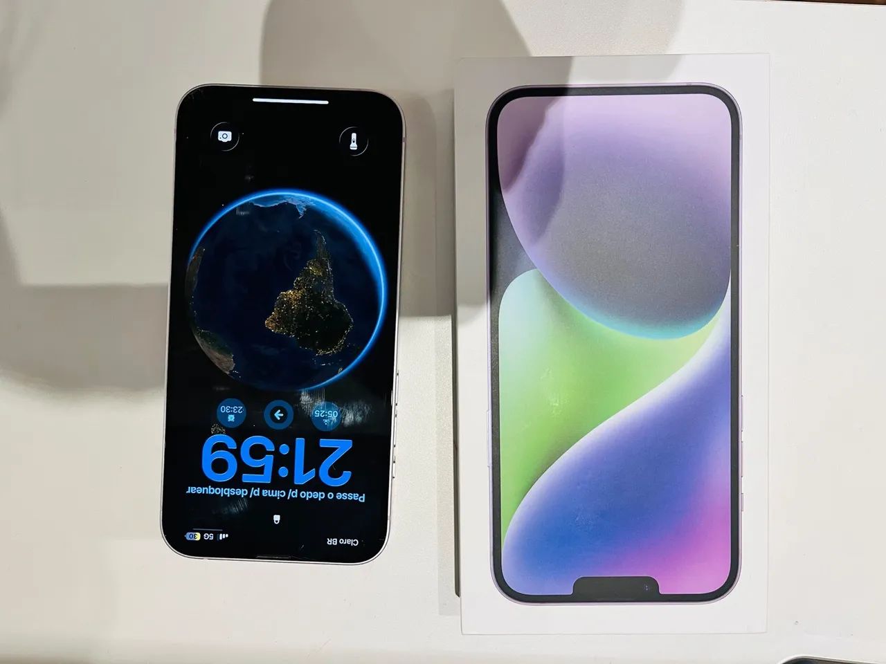 iPhone 14 Plus lilás 