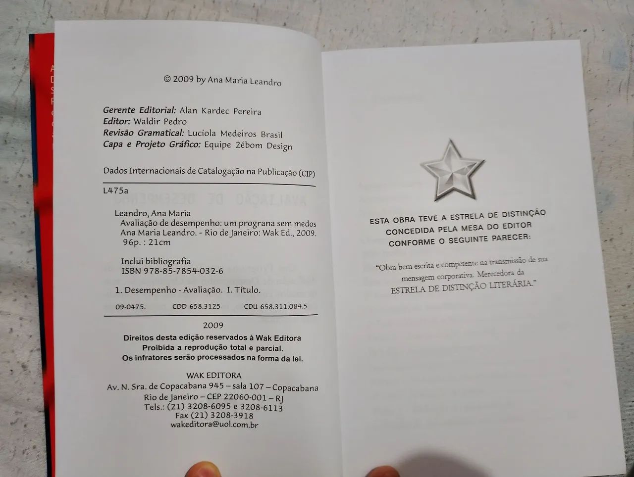 Livro Avaliação de Desempenho " Ana Maria Leandro" - Foto 2