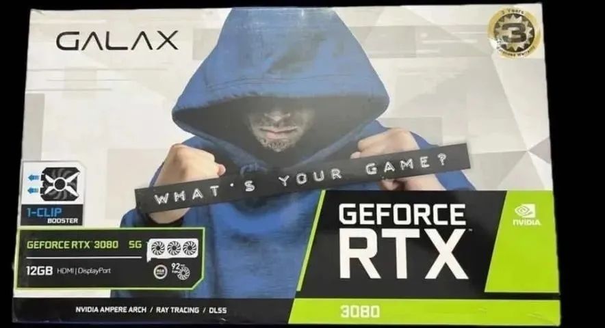  GALAX RTX 3080 SG 12GB GDDR6X 4 FANS ZERADA + GARANTIA ! IGUAL 4070 s !!!