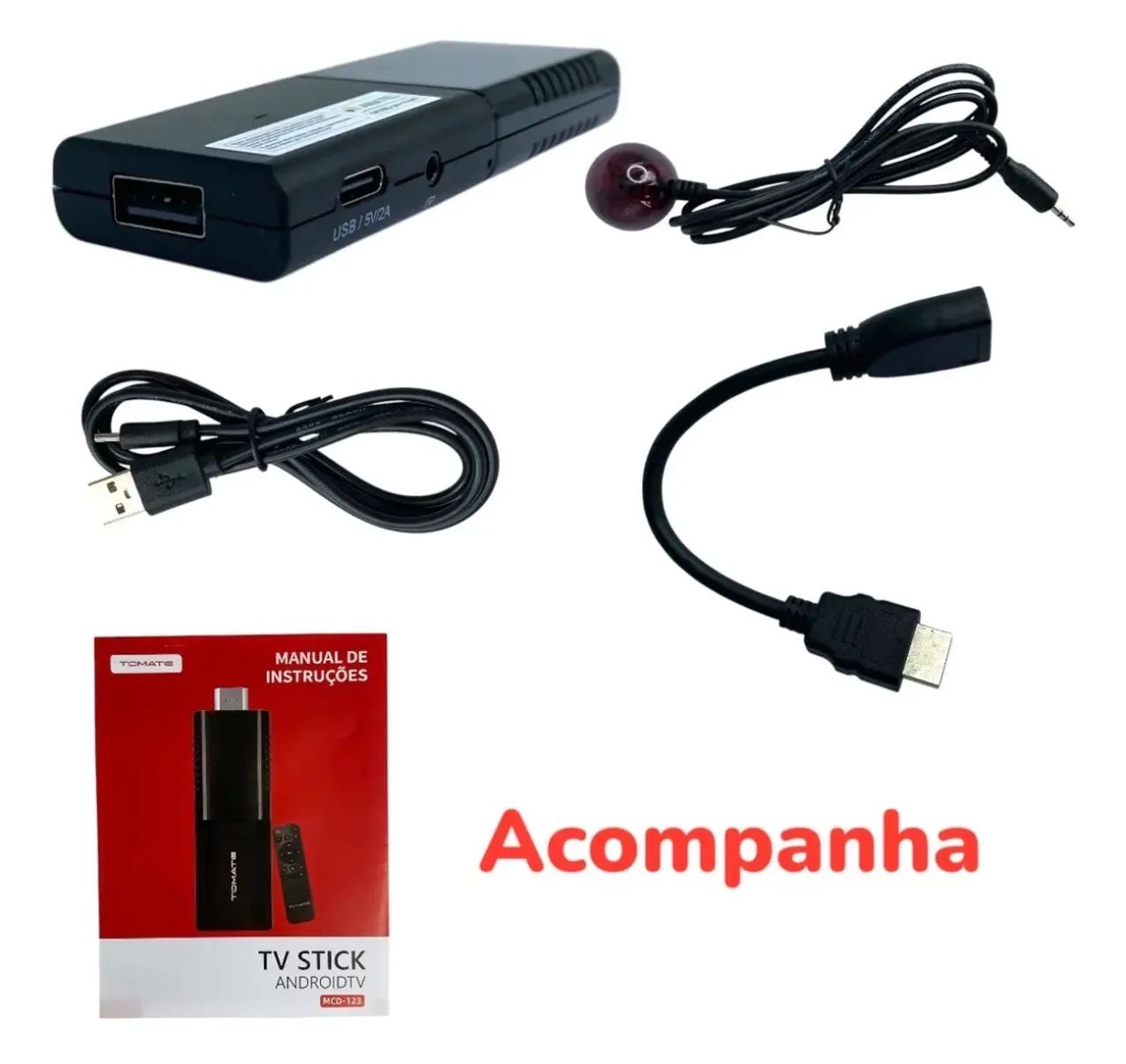 TV Stick Tomate MCD-123 4K Android Com Google Assistente - Foto 4