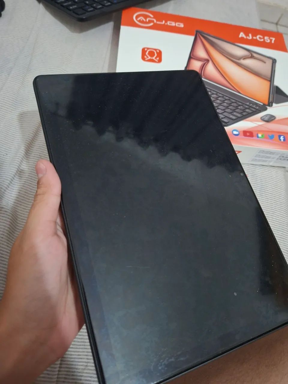 tablet 10.1" com teclado+mouse 6GB RAM 128GB Android 13 anjgg  - Foto 2