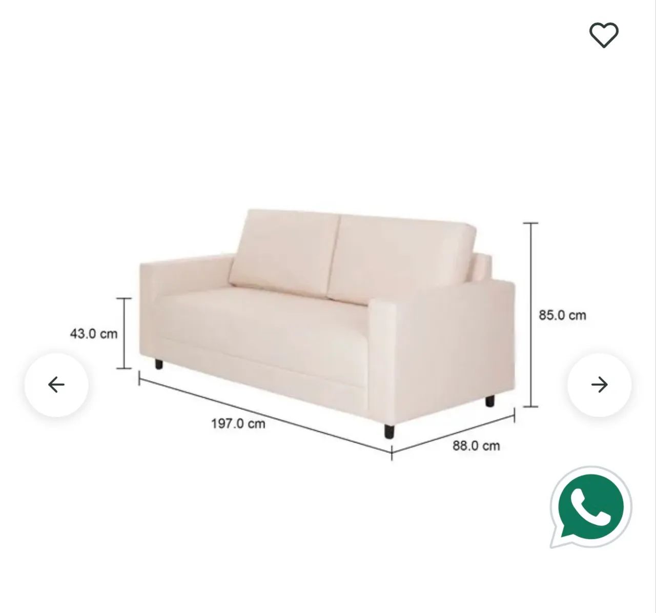 Sofá Tok&Stok 3 lugares - Foto 4