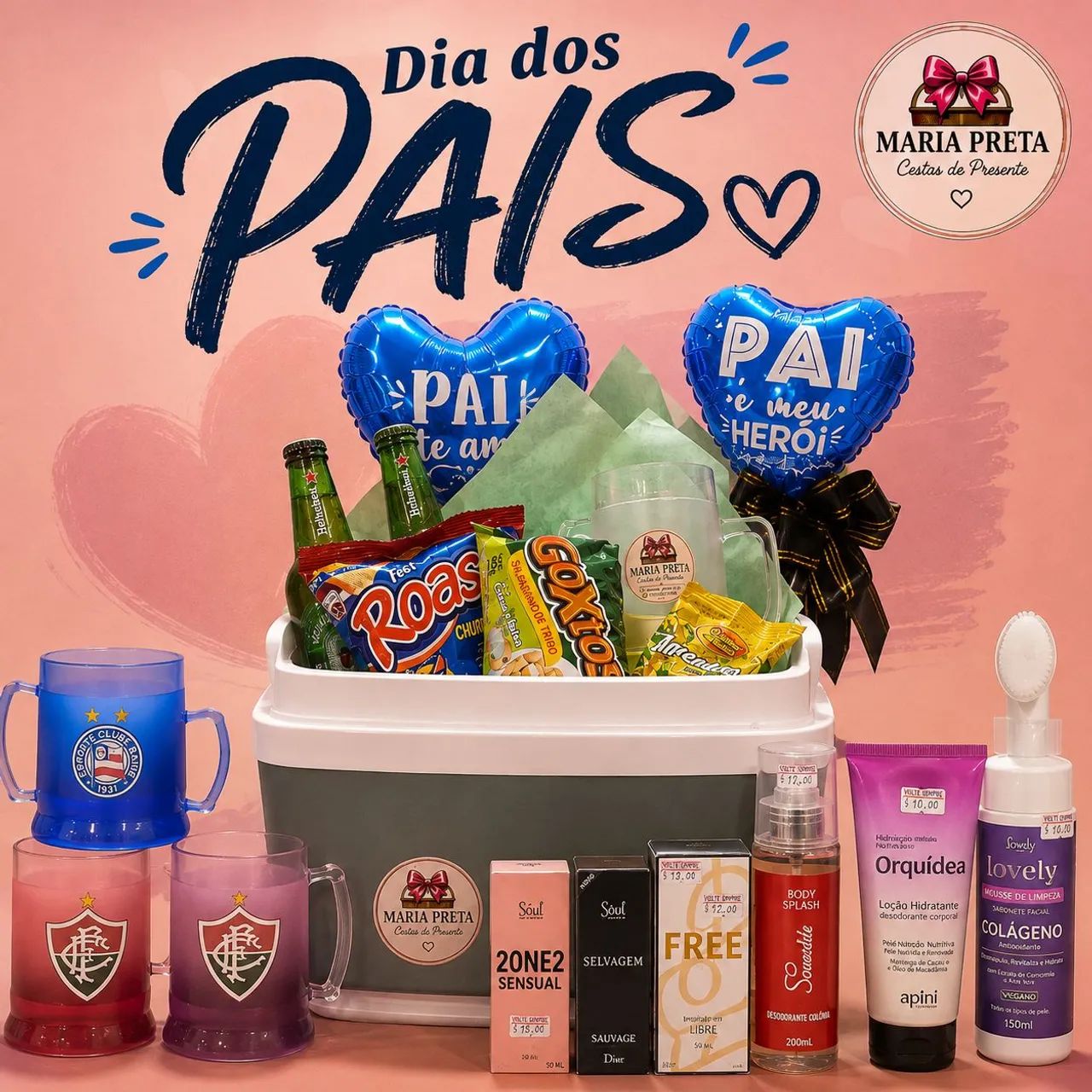 Cesta de presentes dia dos pais