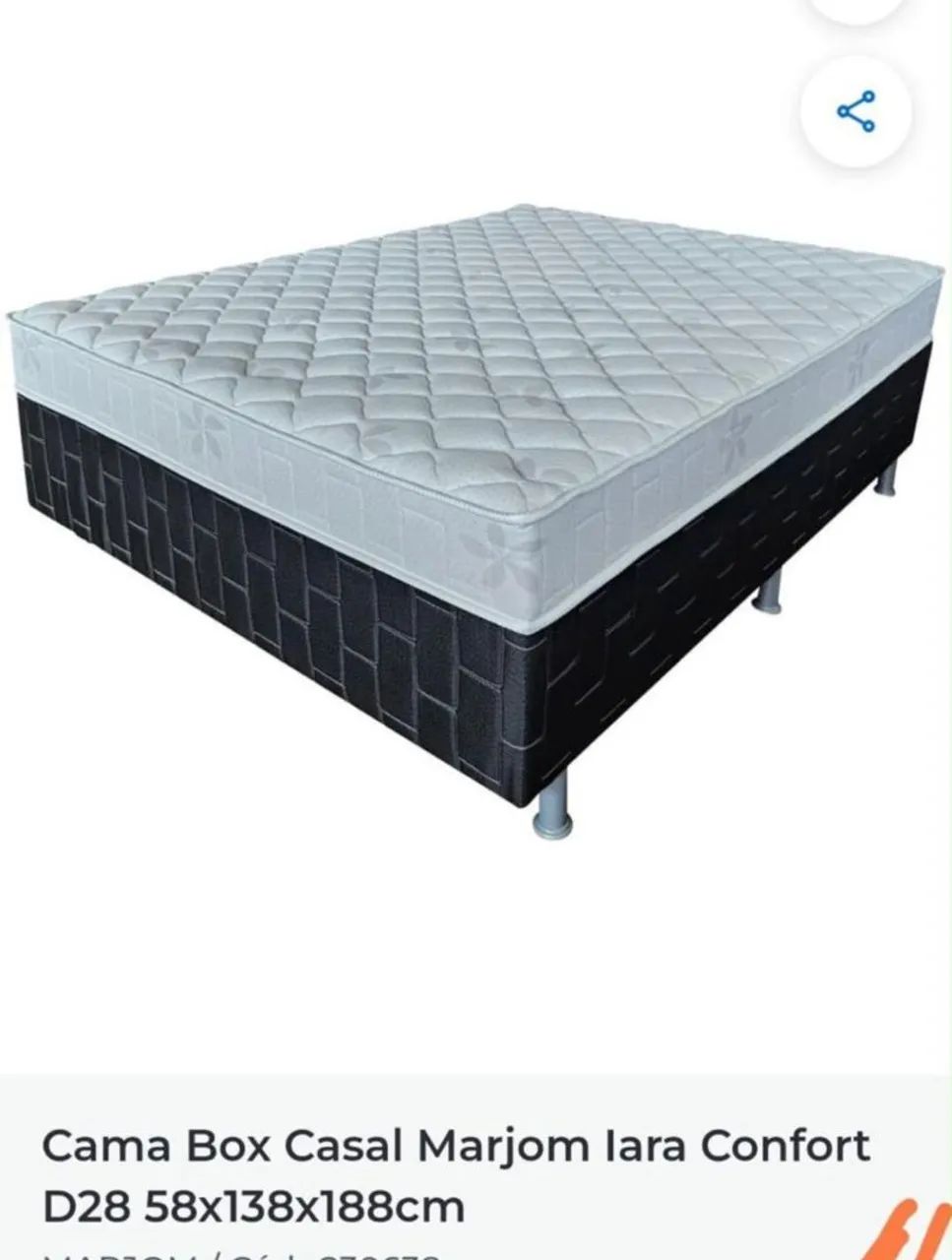 Cama box zero embalada nova nota fiscal  - Foto 2