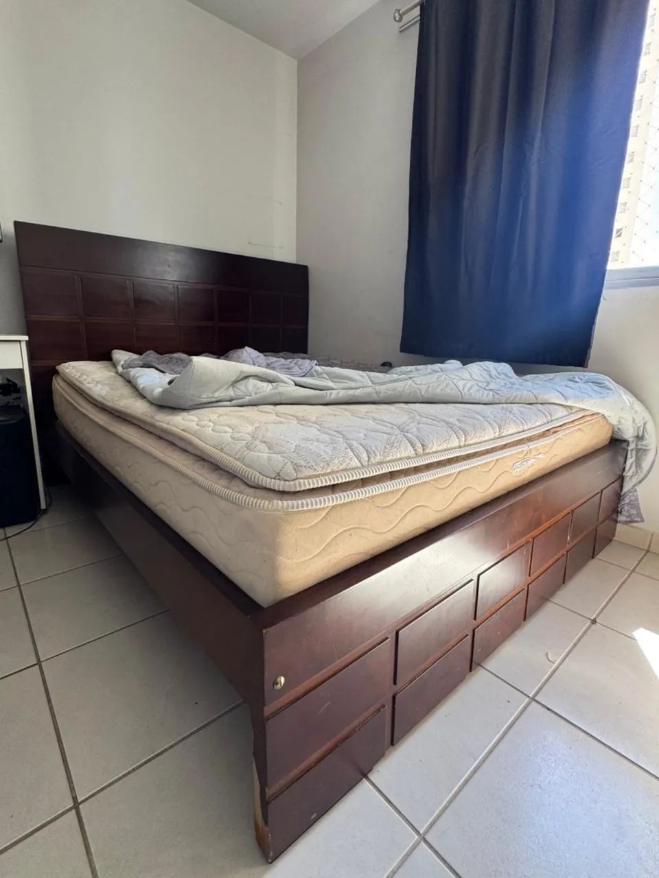 Cama de madeira casal grande  - Foto 4