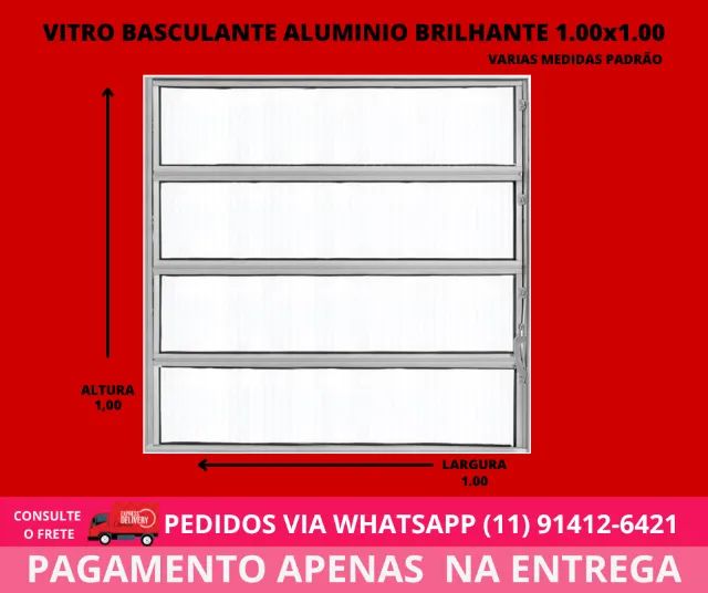 basculante vitro aluminio natural cod 52l 