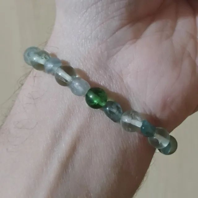 Conjunto Colar e pulseira pedras naturais - Foto 3