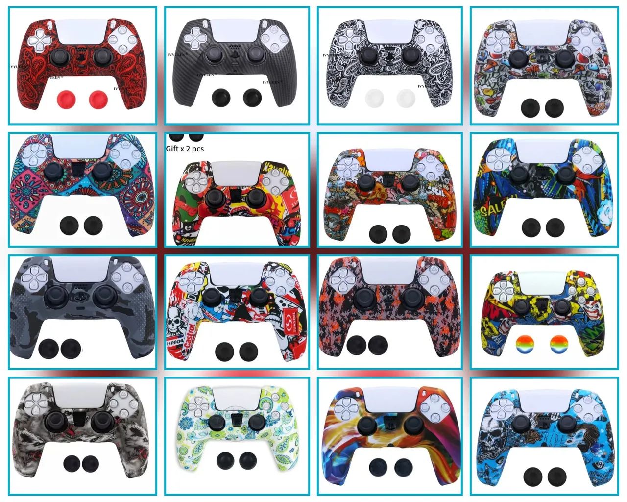 Capas protetoras para controles Dualsense Ps5  - Foto 2