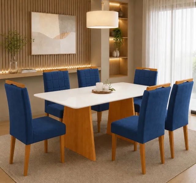 Conjunto de Jantar Valença 6 Lugares