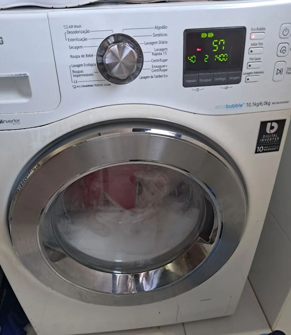 Lava e seca Sansung Ecobubble
