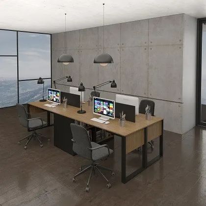 Platform with 4 Straight Desks/160L+2 Partitions/320X120, R$2,346.60!