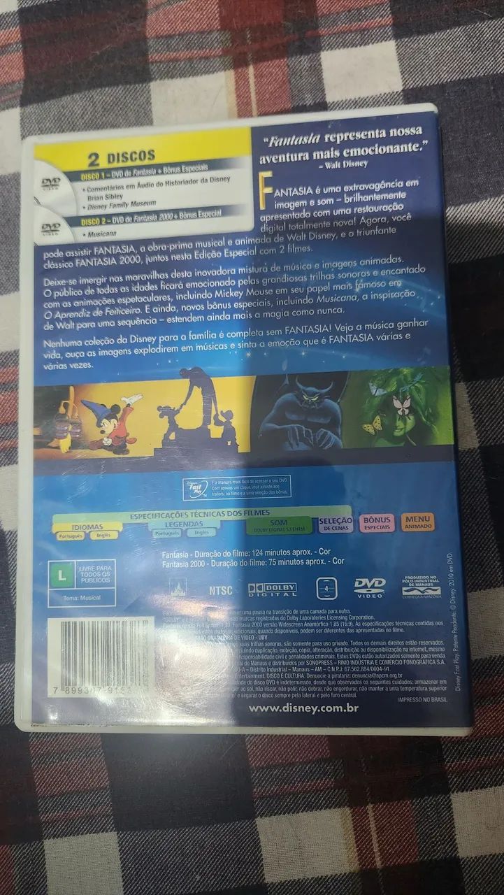 Dvd Fantasia duplo especial - Foto 2