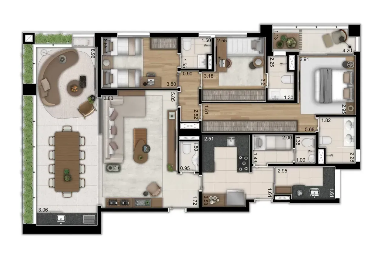 PLANTA 155m²