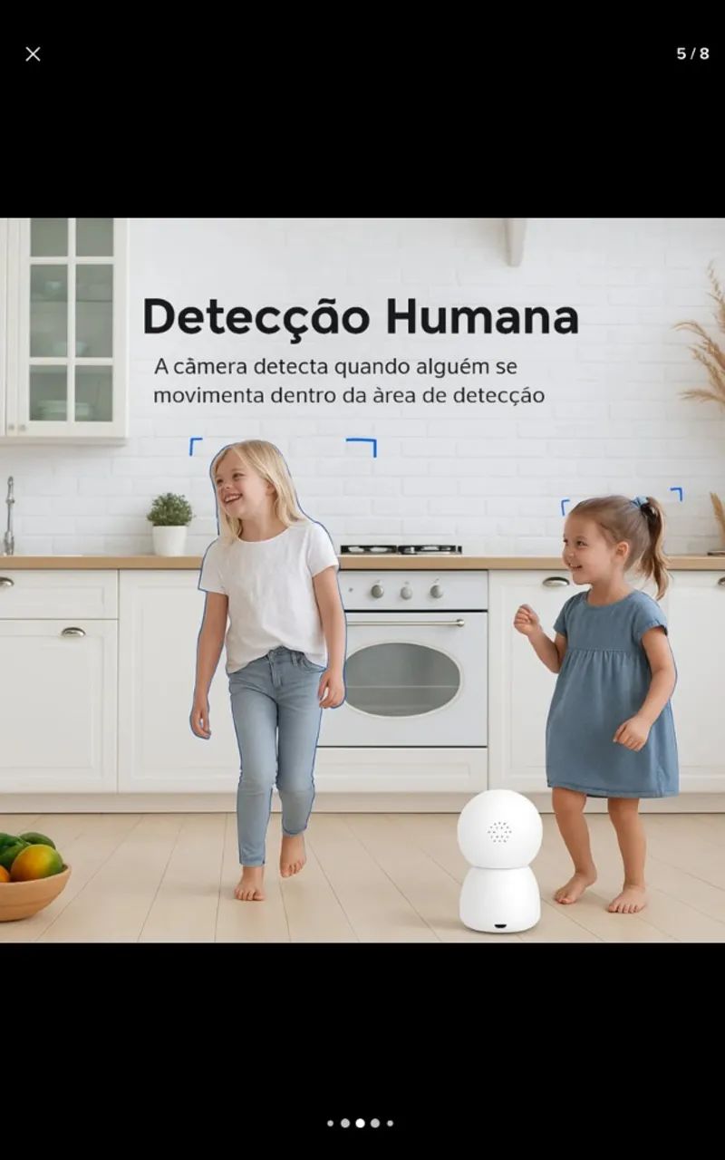 Câmera Wi-fi Interna Lente Dupla  - Foto 3