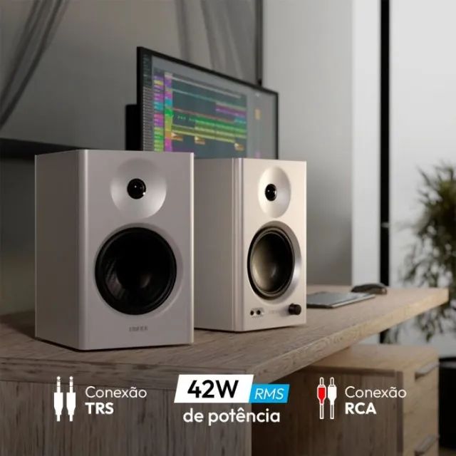 Monitor de Audio Edifier MR4 Branco - Foto 4