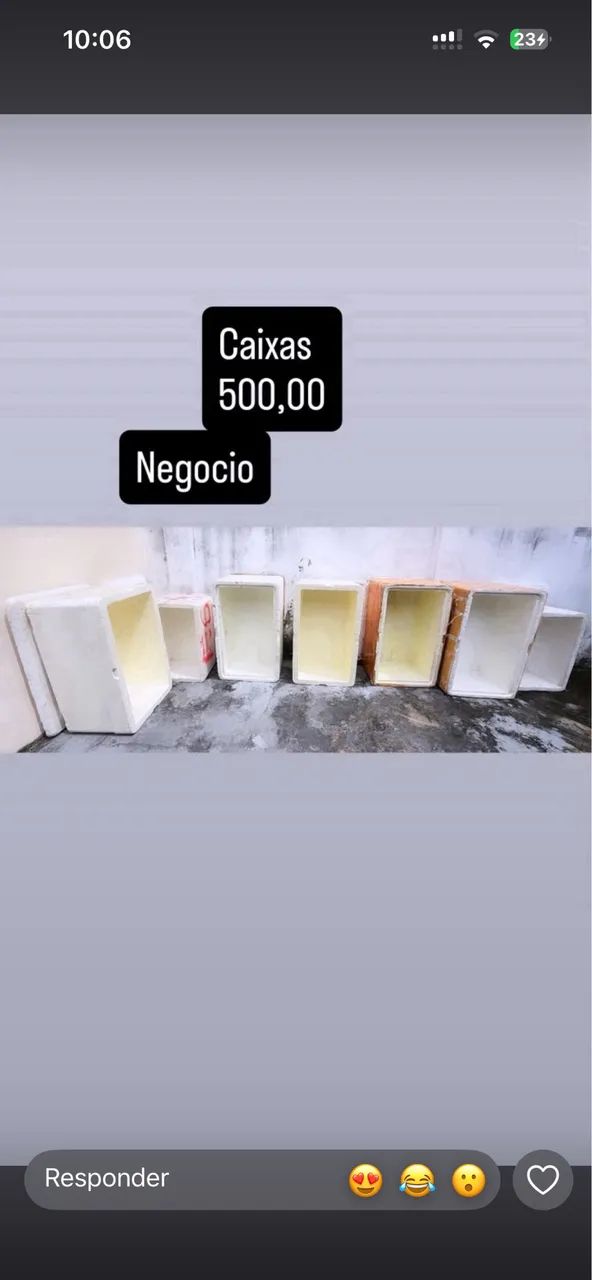 Vendo caixa de isopor 