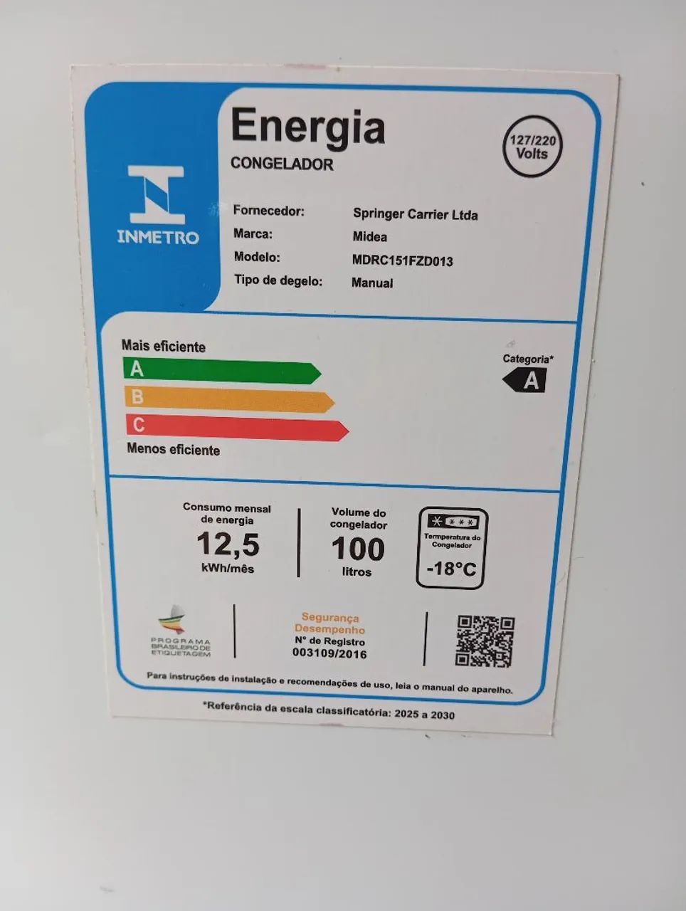 Freezer semi-novo - Geladeiras e Freezers - Gramame, João Pessoa