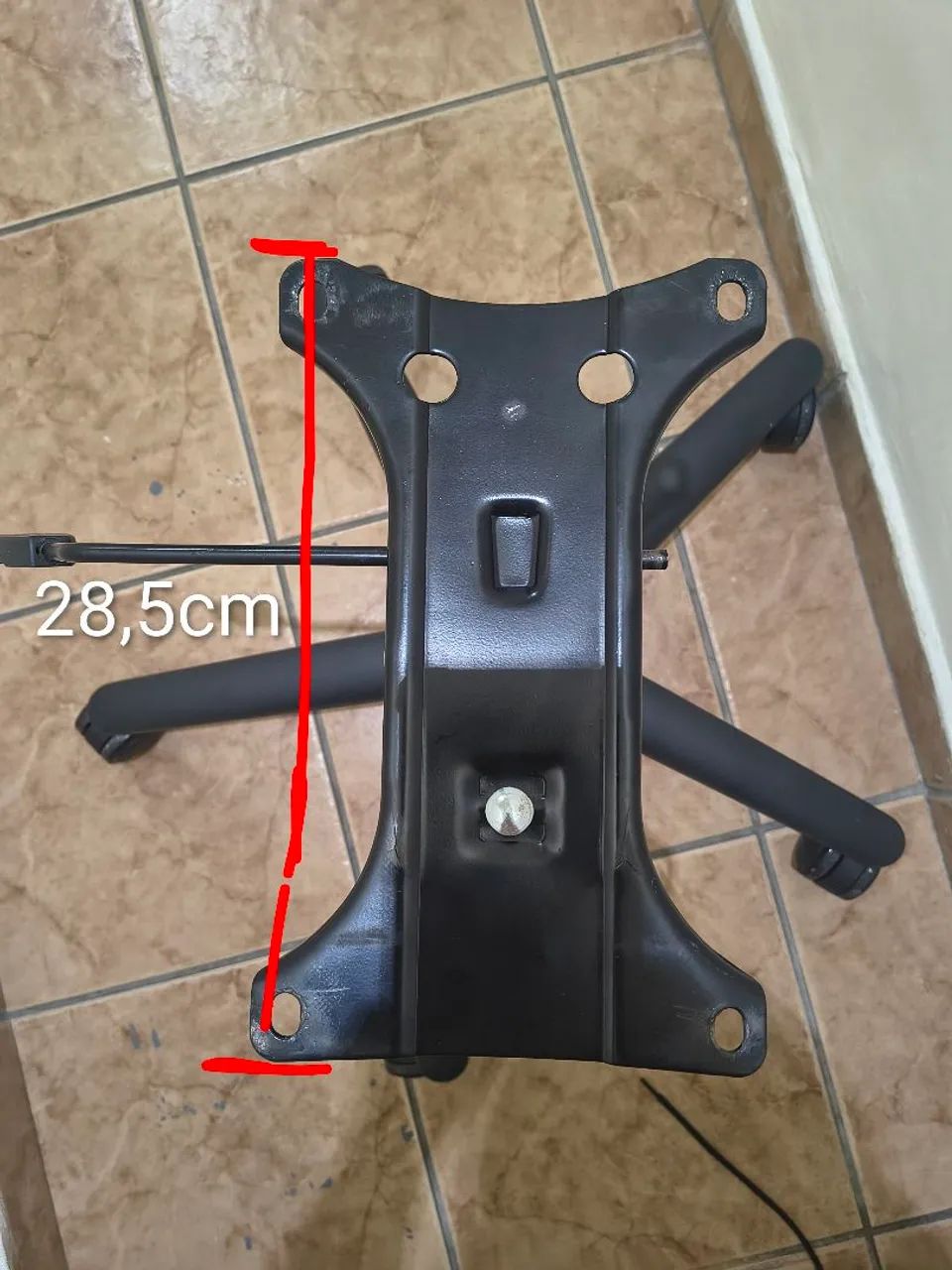 Base com pistão para cadeira giratória e flange - Foto 3