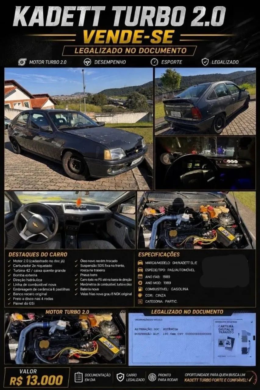 Chevrolet Kadett Kadett GSi / GS 2.0 1990
