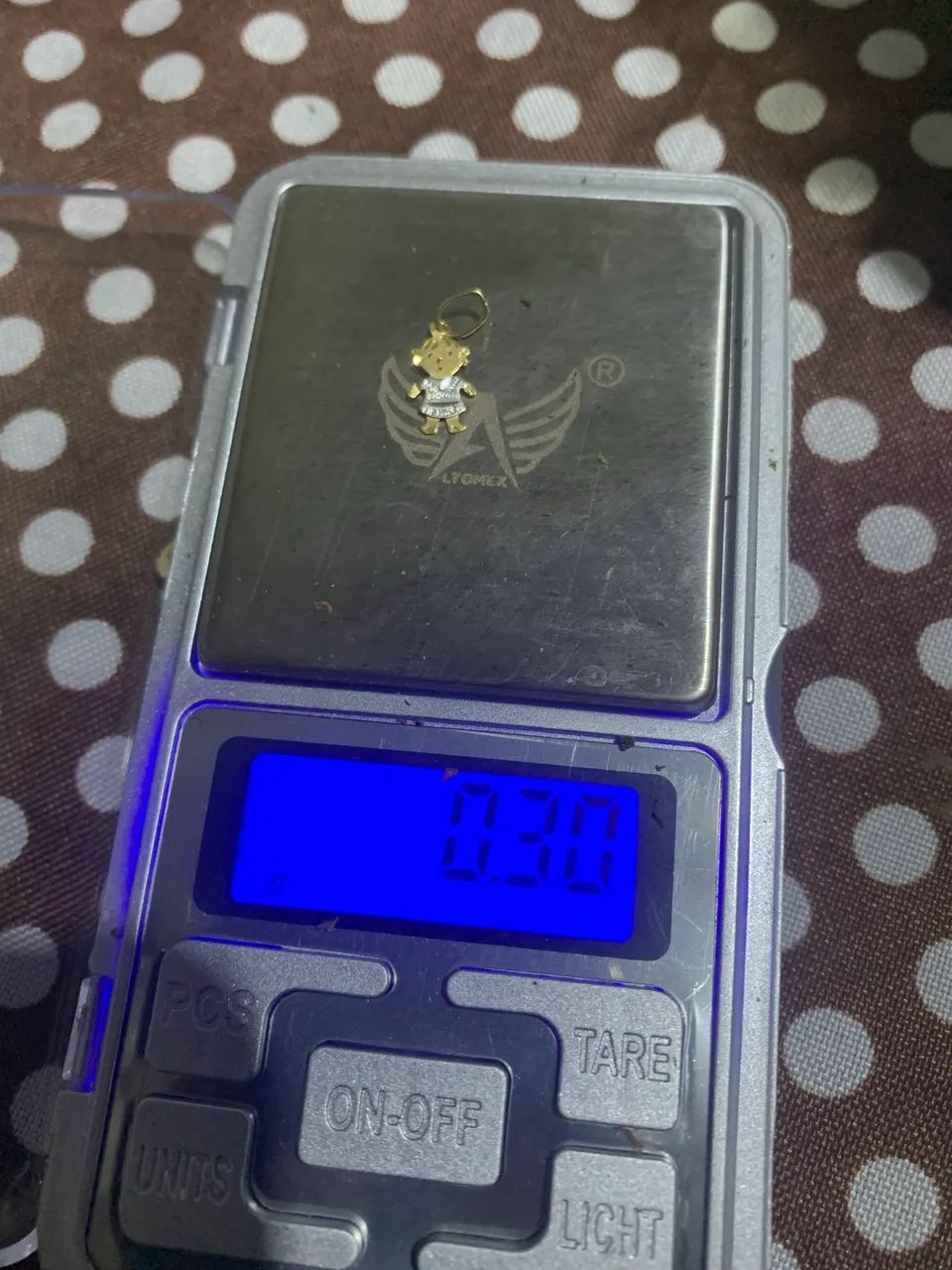 Pingente de ouro bicolor ouro 750