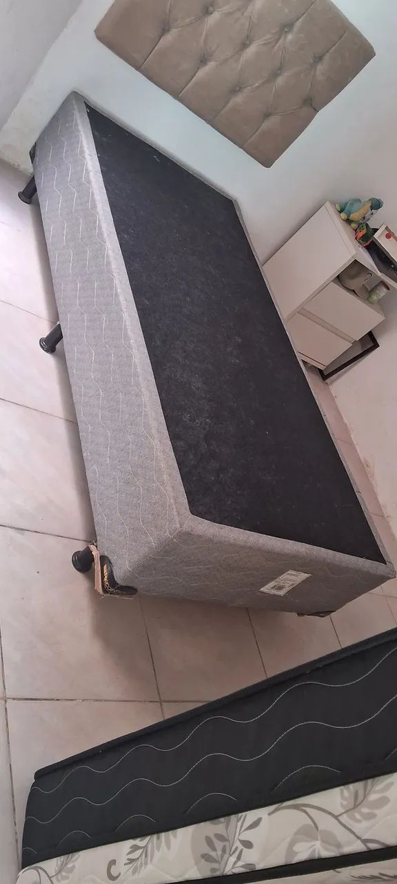 Colchão e base: cama de solteiro - Foto 2