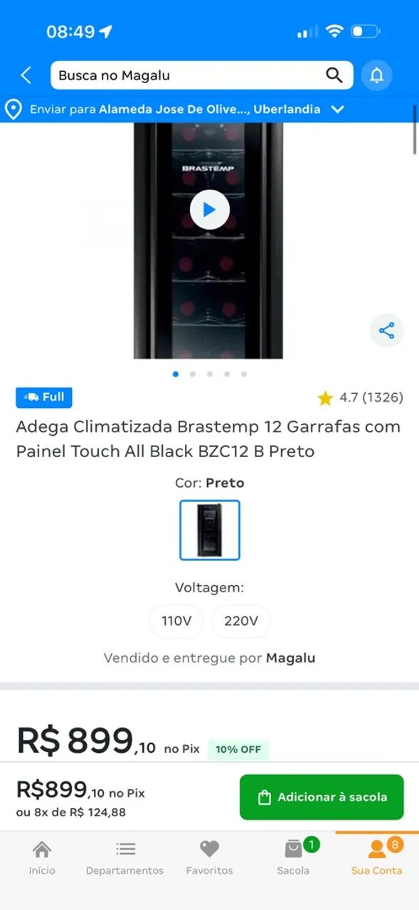 Adega de vinhos Brastemp - Foto 2