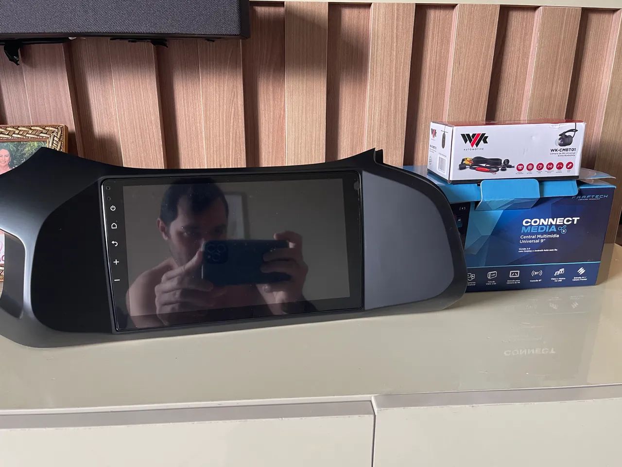 DVD de 9 polegadas com moldura Onix e prisma 2012 ate 2019 - Foto 3