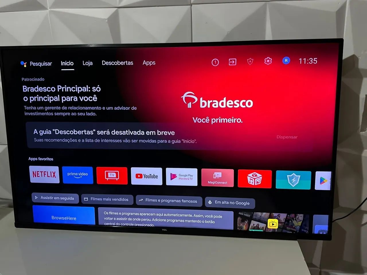 Smart tv 50 4k Android comando de voz
