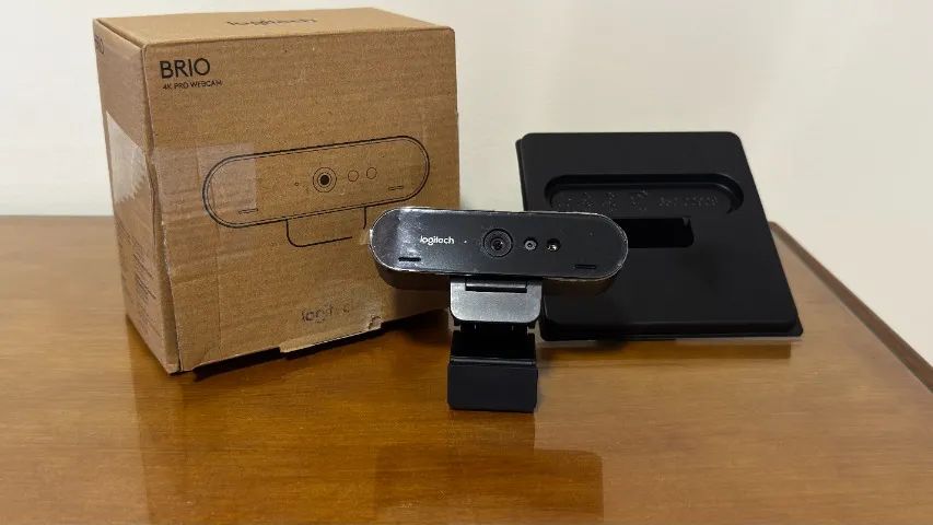 Webcam Logitech Brio 4K Ultra HD + Cabo USB-C Original - Foto 3