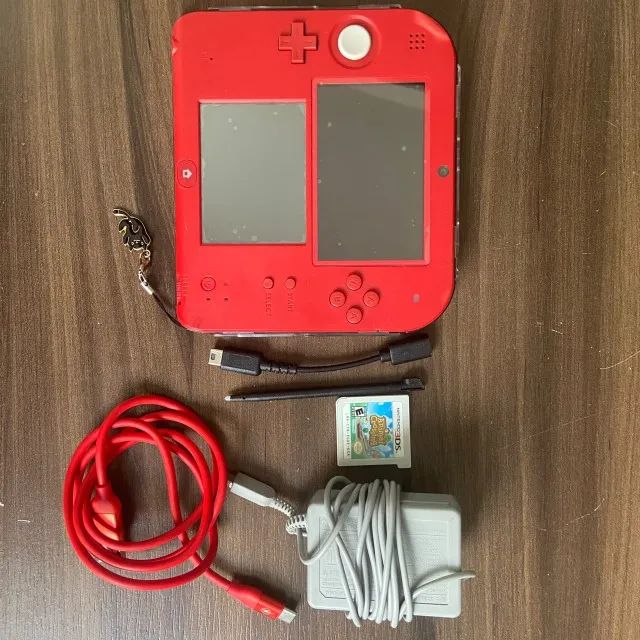 Nintendo 2ds Vermelho Destravado com Acessórios - Foto 2